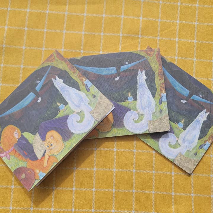 Mira Eagle Creations - Wholesale Everyday Greeting Card - Witchy Winter Cuddles Card2