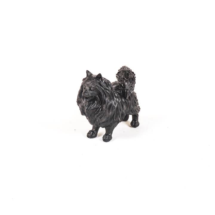 Housevitamin bv - Wholesale Decorative Figurine - HV Black Pomeranian - 23x10x18cm
