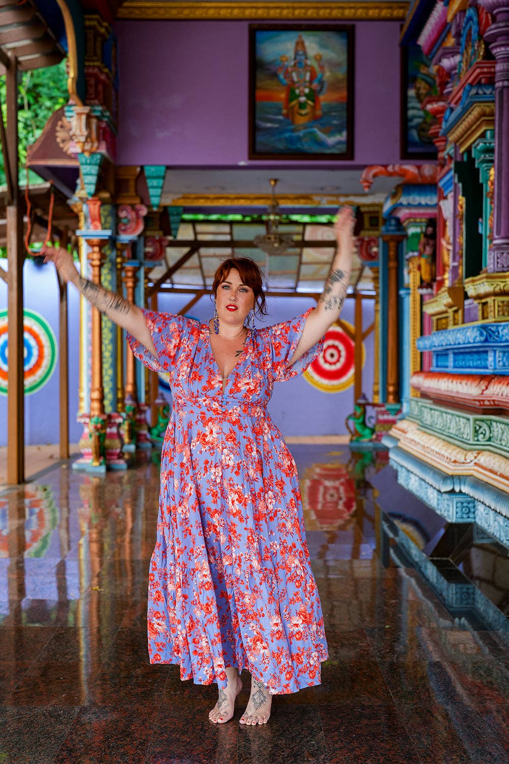 Jinx the label - Wholesale Dress - Women's - Mary Dress - Sunset Prism1