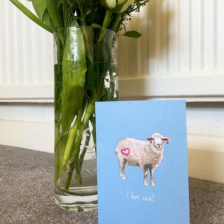 ”Jag älskar tack!” Alla hjärtans kort för wholesale av Silly Goose Designs