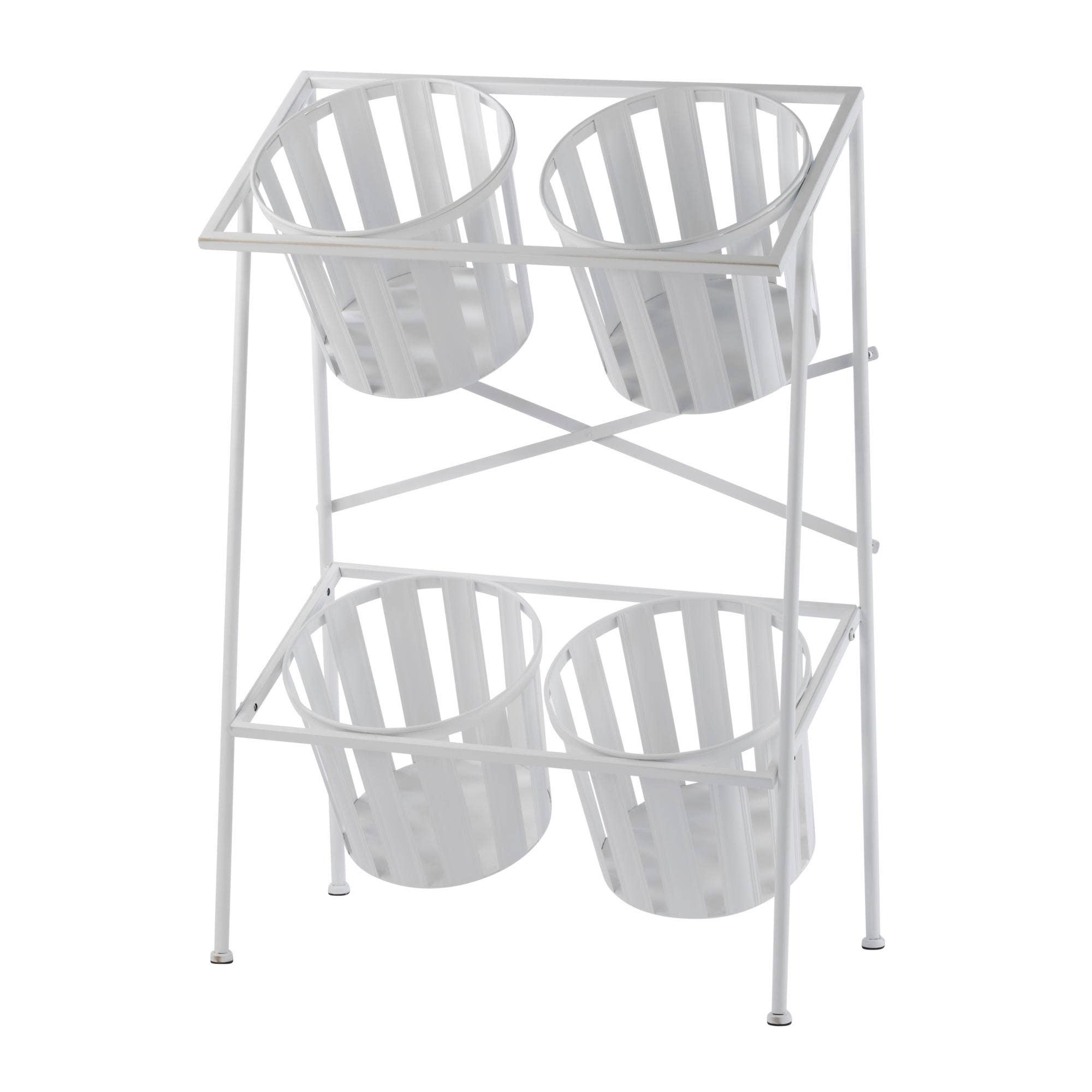 Tripar International - Wholesale Retailer Display Stand/Case - 2 Tier Iron Display with 4 Removable Baskets2