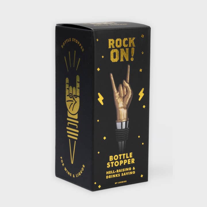 SUCK UK Ltd - USA - Wholesale Wine Stopper - Rock On Bottle Stopper