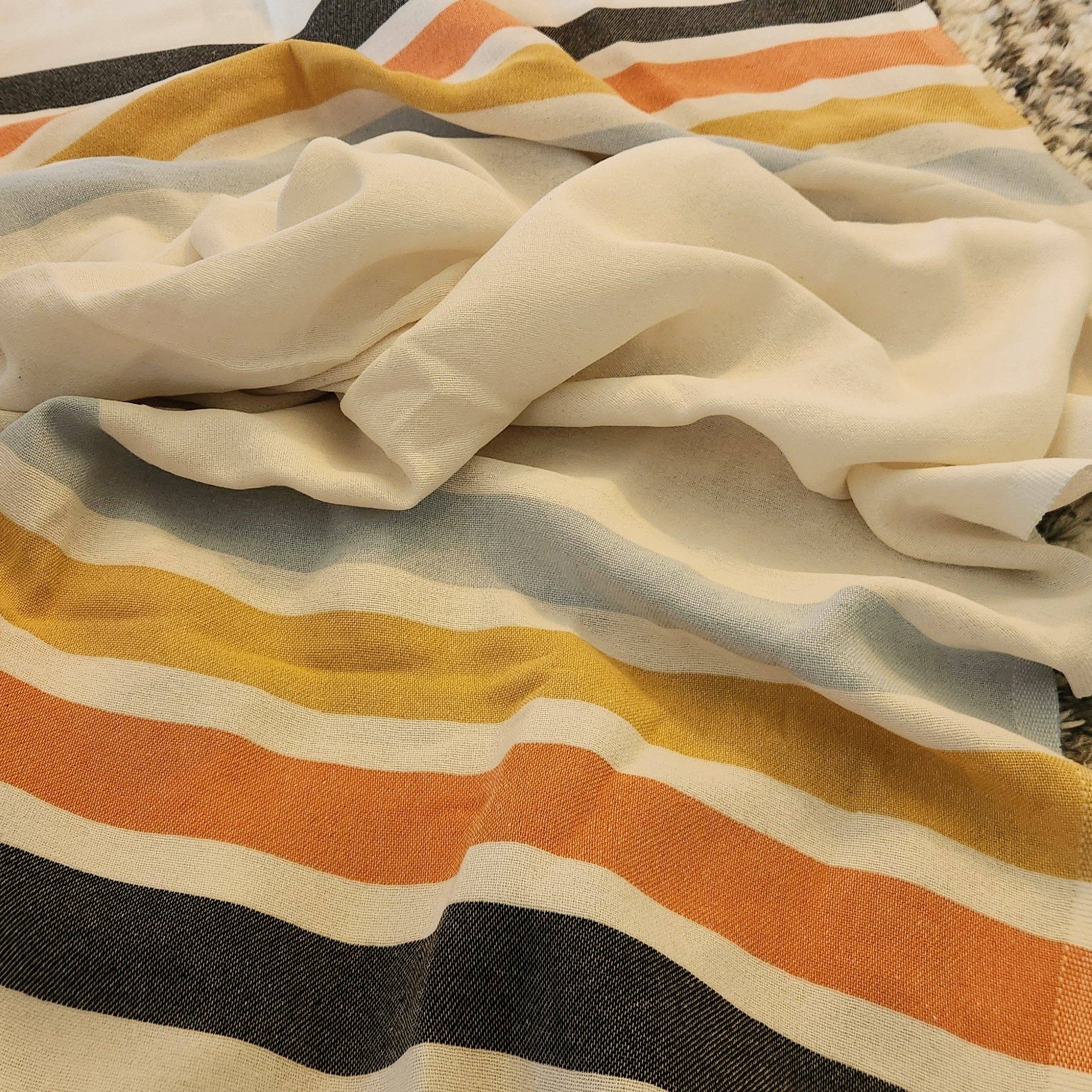 Windy City Comfort Project - Wholesale Picnic Blanket - Shoreline Turkish Blanket - White1