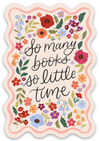 Elyse Breanne Design - Wholesale Sticker -  So Many Books So Little Time Sticker 2.1x3.1in | Bookish1