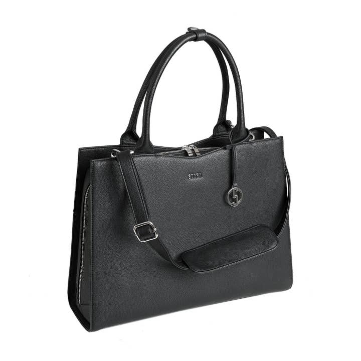 Socha - Venta al por mayor Bolsa de portátil - Mujer - Bolsa para ordenador portátil/bolsa de negocios para mujer - negro recto de 15 pulgadas8