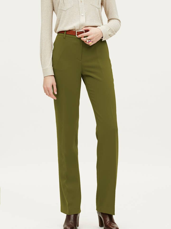 Calças Retas Twan Algodão Stretch por atacado de OKY