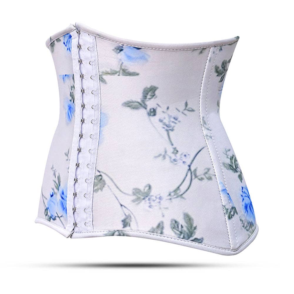 White Floral Corset Top- Torso Waist Trainer for wholesale on Faire1