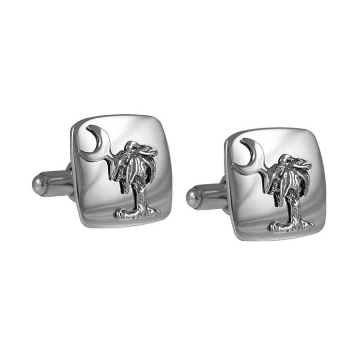 Palmetto med månfyrkantiga manschettknappar för wholesale av G2 Silver