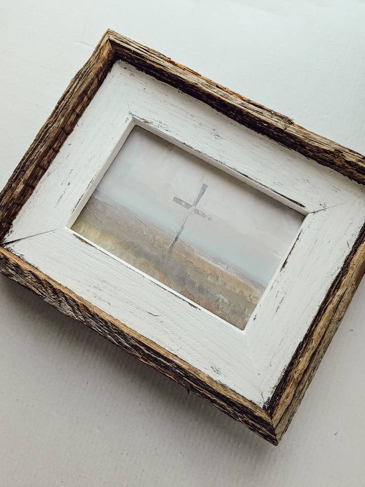 Hand-Made Barn Wood Framed Cross Print for wholesale by Heaven & Home