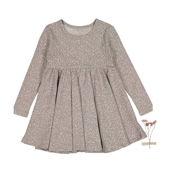 L'abito stampato a maniche lunghe - Vine per la vendita all'ingrosso da parte di Lovely Littles