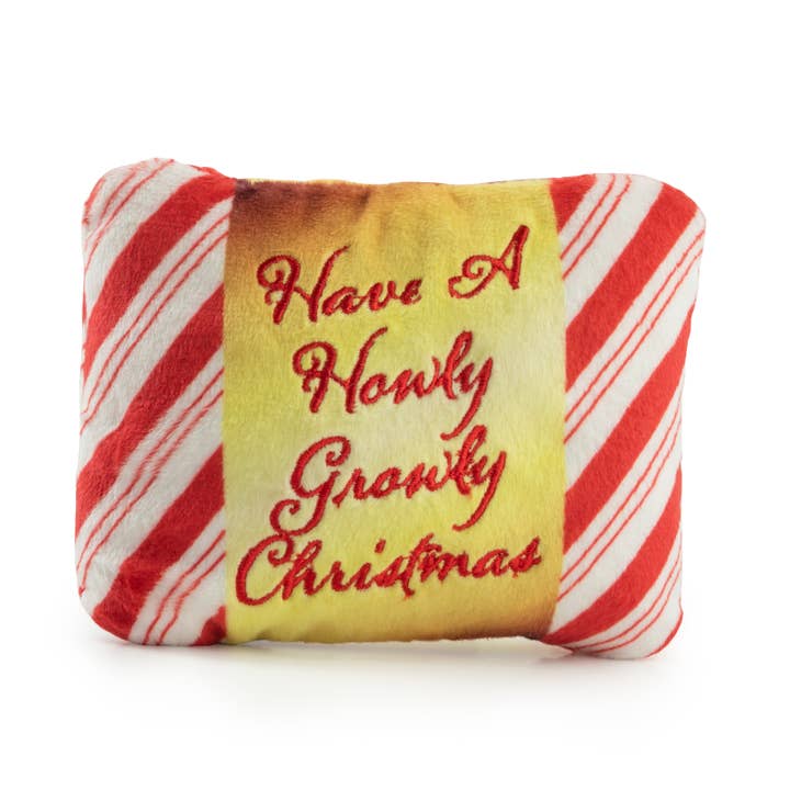 Haute Diggity Dog - Wholesale Pet Plush Toy - Dog - Grrradelli Puppermint Bark Square Dog Toy1