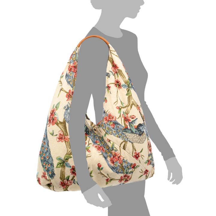 FIRENZE ARTEGIANI - Wholesale Shoulder Bag - Women's - Banzi Shopper cotton bag, with leather handle. Exclusive design.28