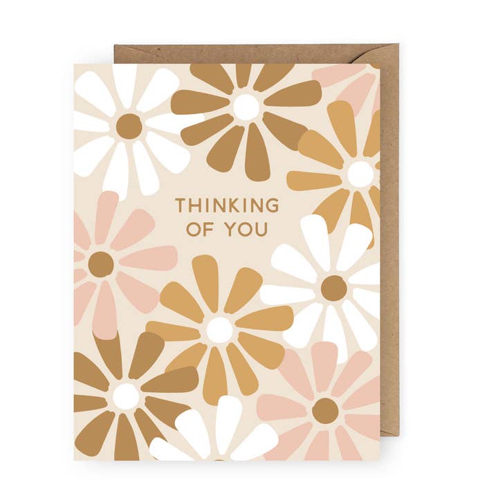 Thinking of You Flower Greeting Card for wholesale by The Anastasia Co