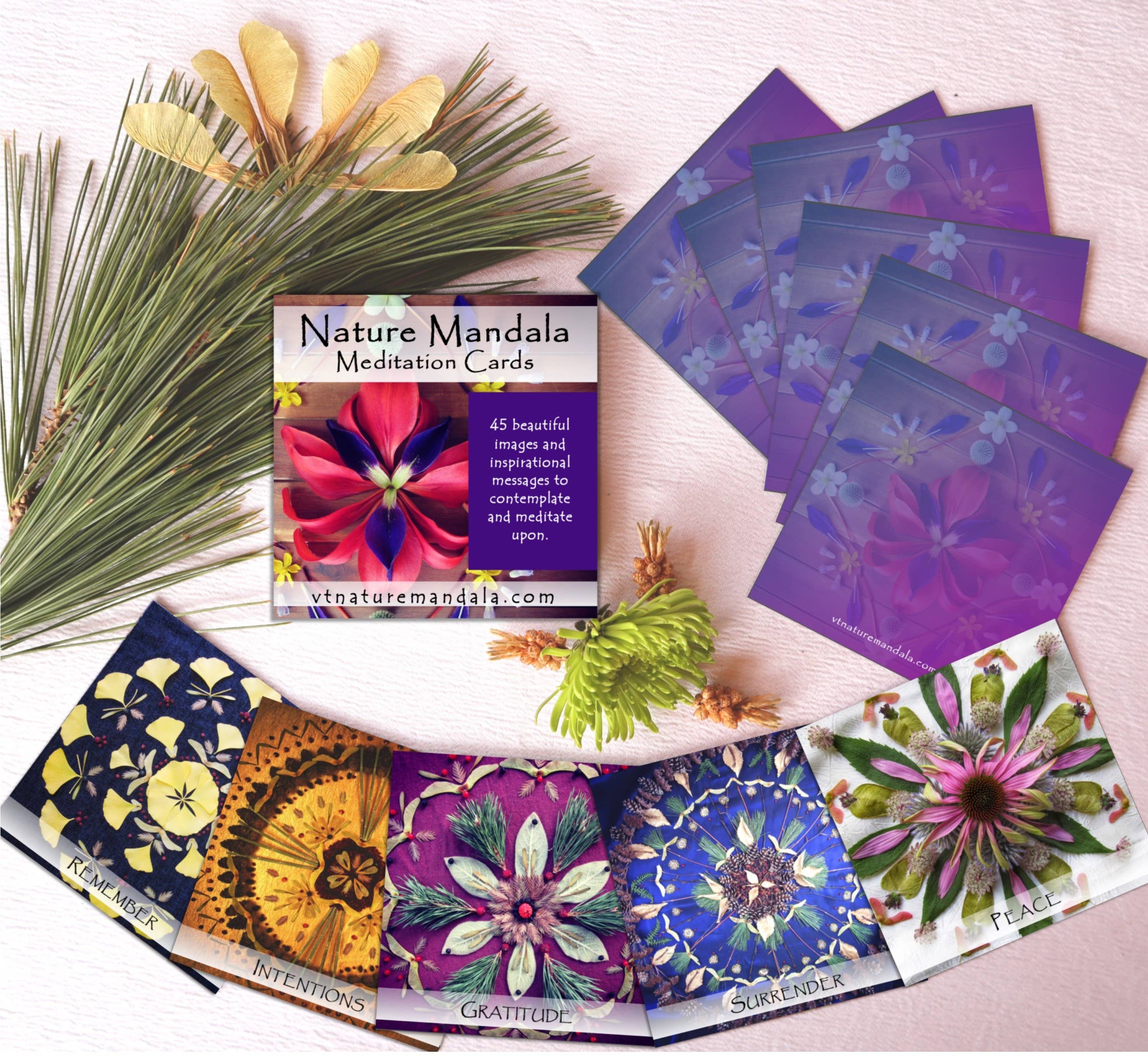 Nature Mandala Art - Wholesale Tarot Cards - Display Package :: Nature Mandala Meditation  / Oracle Deck1