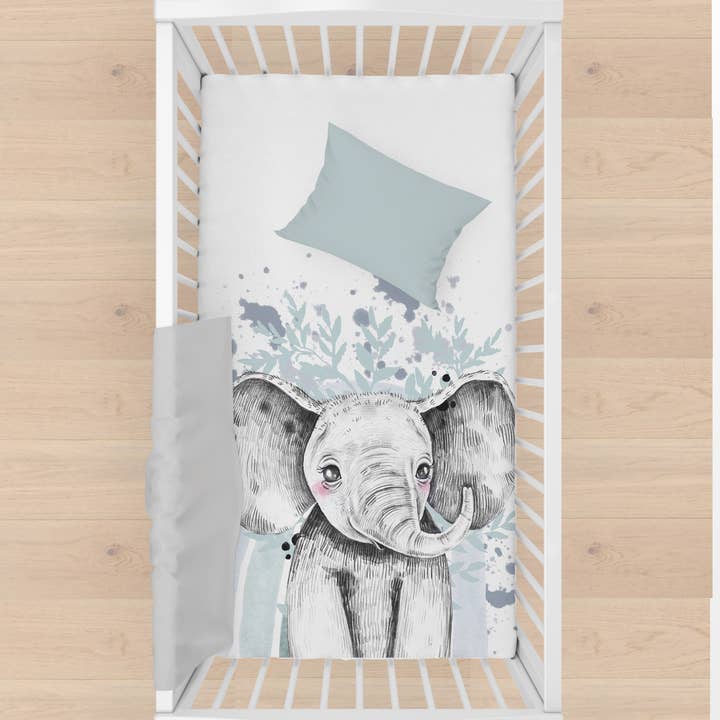 Blue Elephant Safari Blanket Ready to Sew Sign for wholesale by bb drou & Compagnie