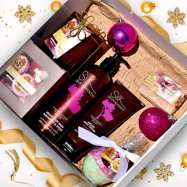 Silk oil of Morocco - Wholesale Bath & body set - Passionfruit & Lychee Spa Retreat Gift Hamper7