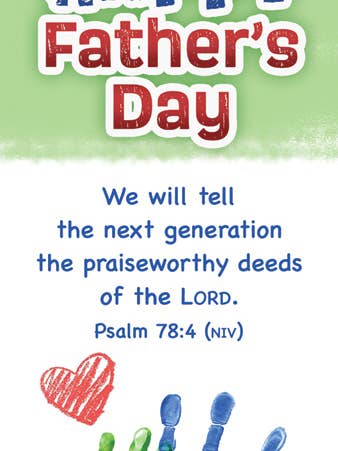 Día del Padre - Feliz Día del Padre - Sal 78:4 para venta al por mayor de Warner Press