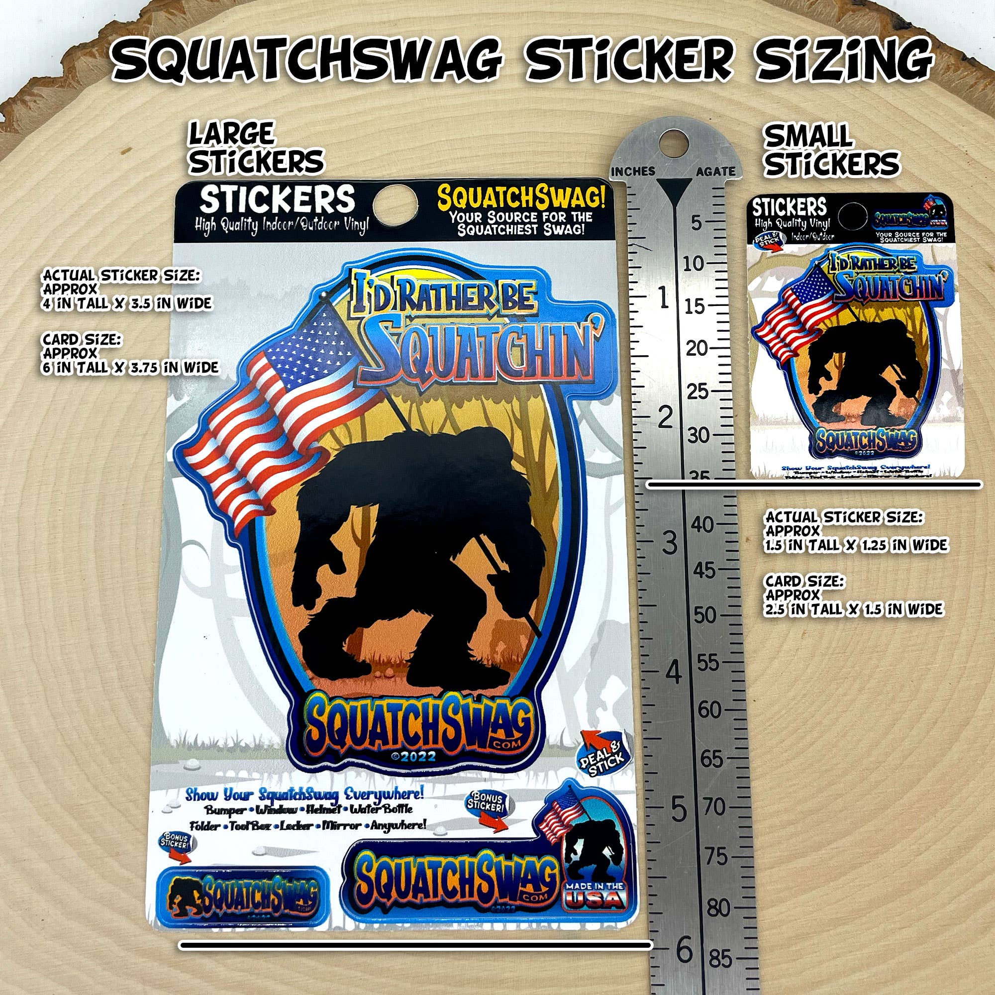 SquatchSwag - Wholesale Sticker - Mamma's Feelin Squatchy! - Bigfoot, Sasquatch Sticker5