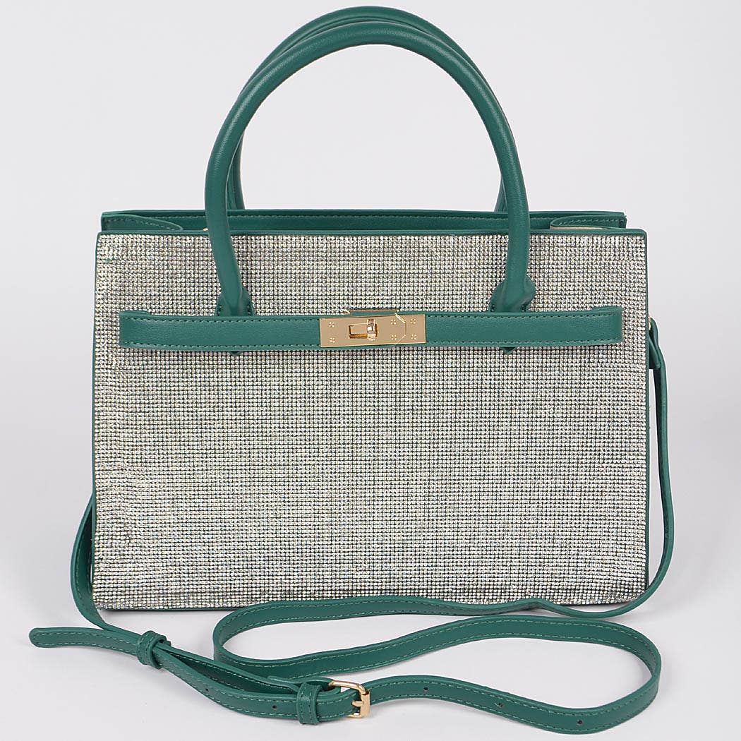 3AM BY H&D ACCESSORIES - Wholesale Top Handle Bag - Women's - Rhinestone Top Handle Satchel Bag1