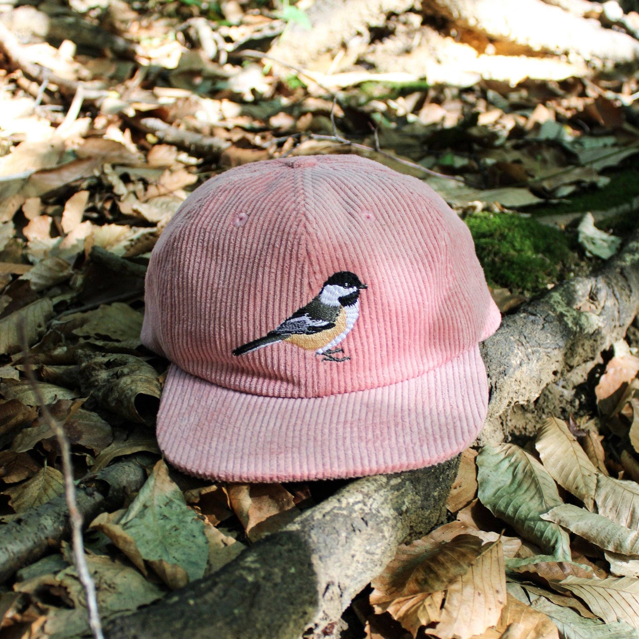 Pink Chickadee Corduroy Hat for wholesale on Faire6