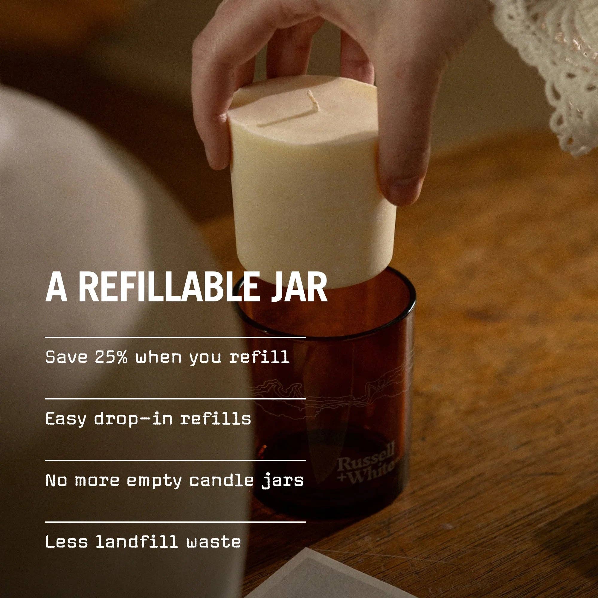 Russell + White - Wholesale Jar/Filled Candle - Eastern Garden 250g Scented Soy Candle7