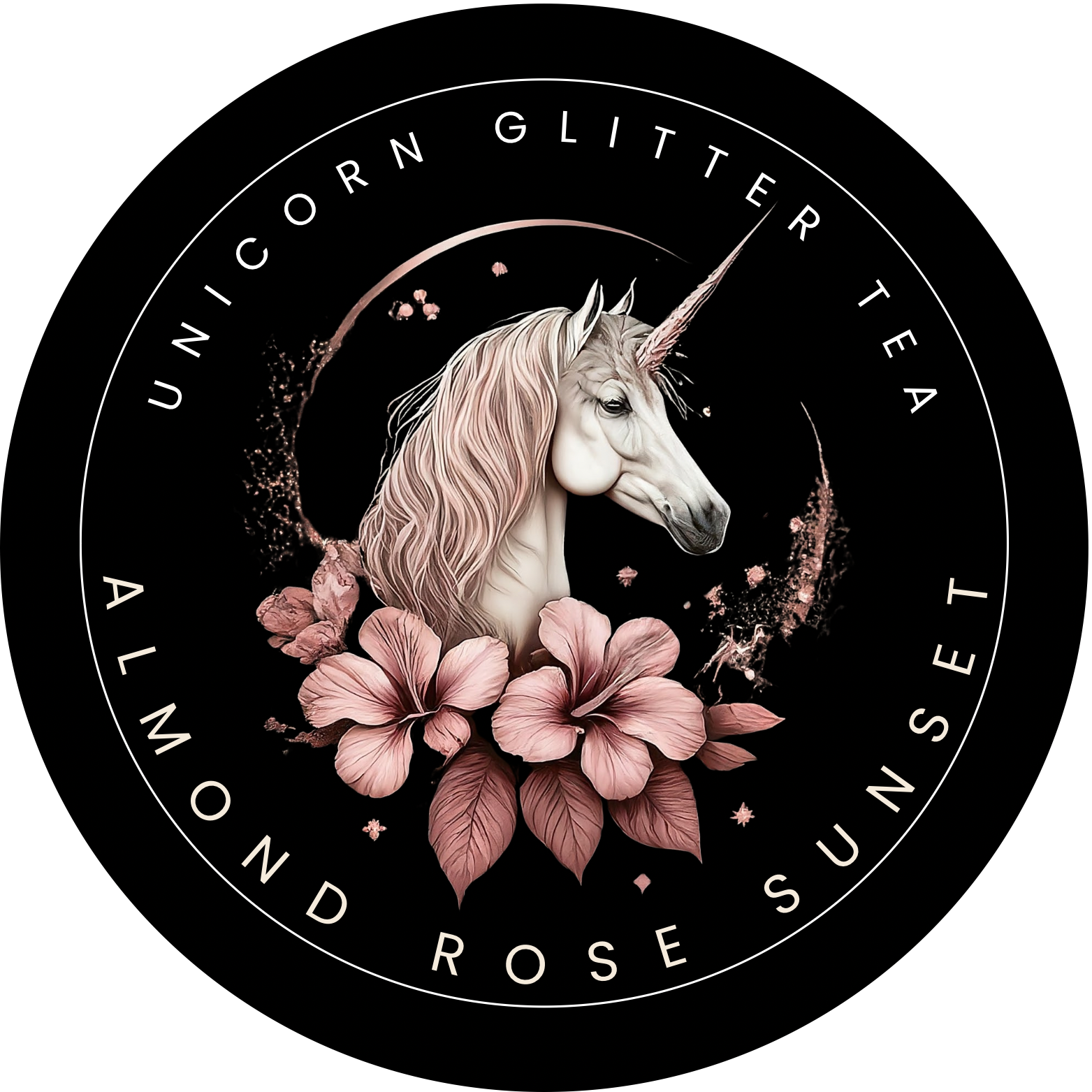 Unicorn Glitter Tea - Venta al por mayor Tés a granel - Té artesanal con purpurina Almond Rose Sunset - Almendra e Hibisco6