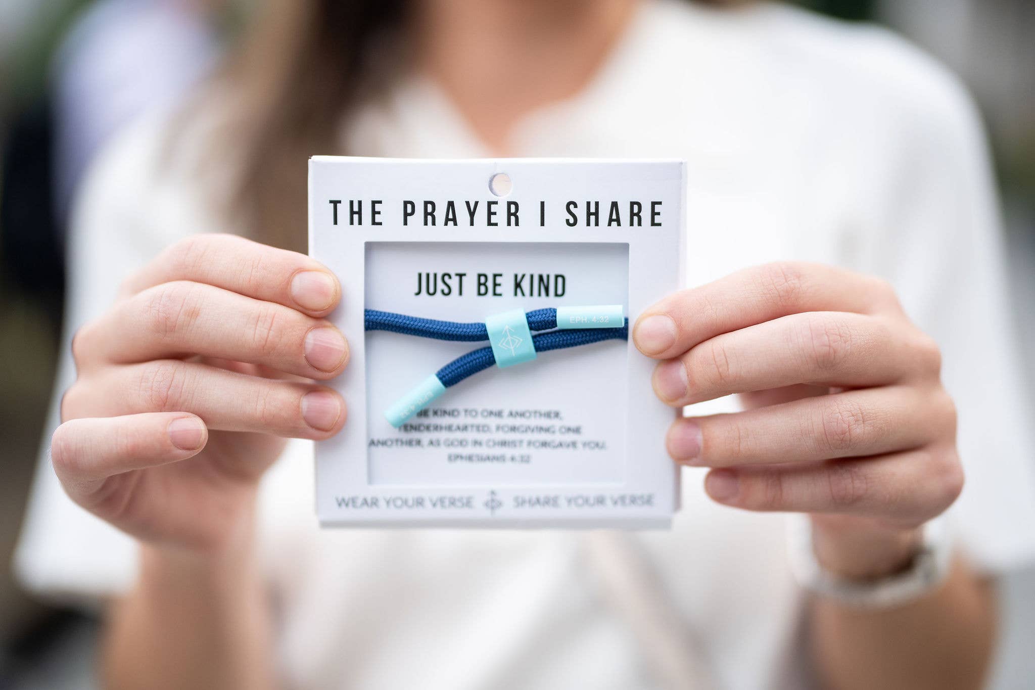 The Prayer I Share - Wholesale Woven/Braided Bracelet - JUST BE KIND Christian Cord Bracelet | Christian Athletes6