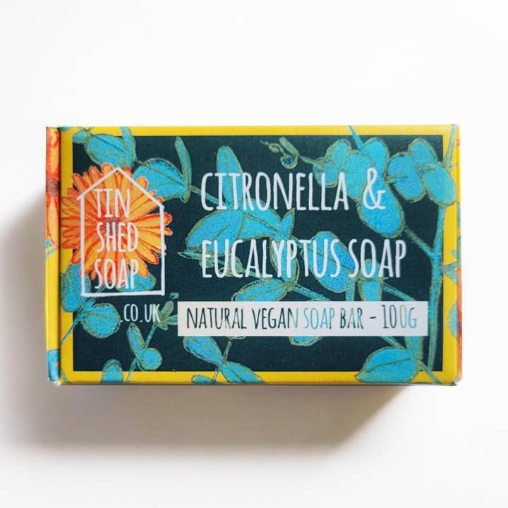 Citronella & Eucalyptus Soap Bar (100g) for wholesale by Tin Shed Soap