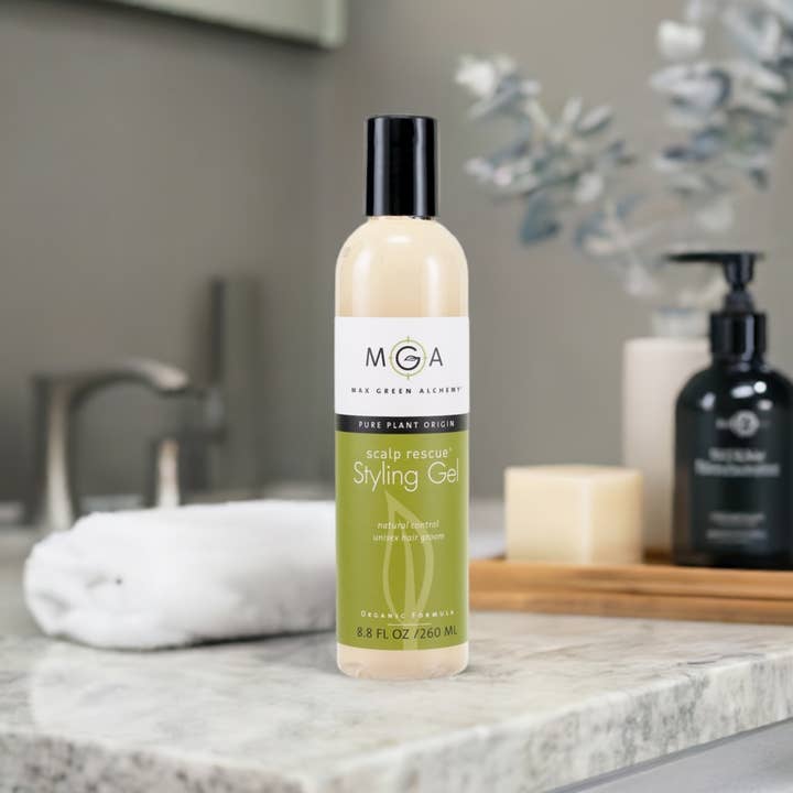 Max Green Alchemy - Wholesale Hair Styling Gel/Mousse - Scalp Rescue Styling Gel Regular Size 6-pack (8.8 Fl Oz Ea)