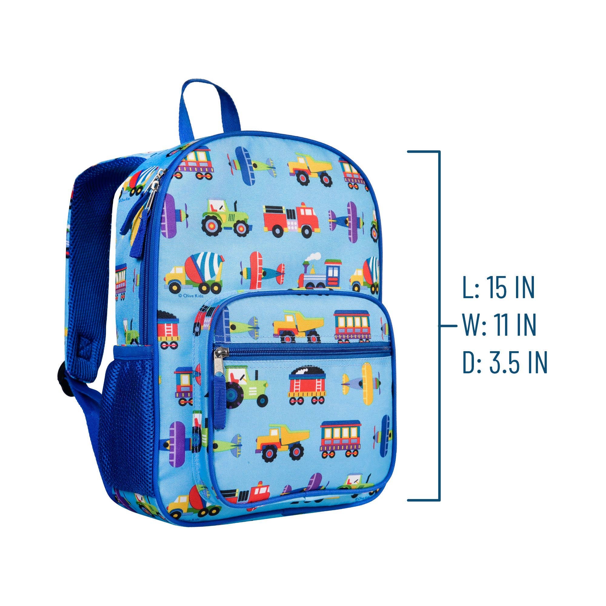 Wildkin - Wholesale Backpack - Kids - Trains, Planes & Trucks Recycled Eco Backpack6