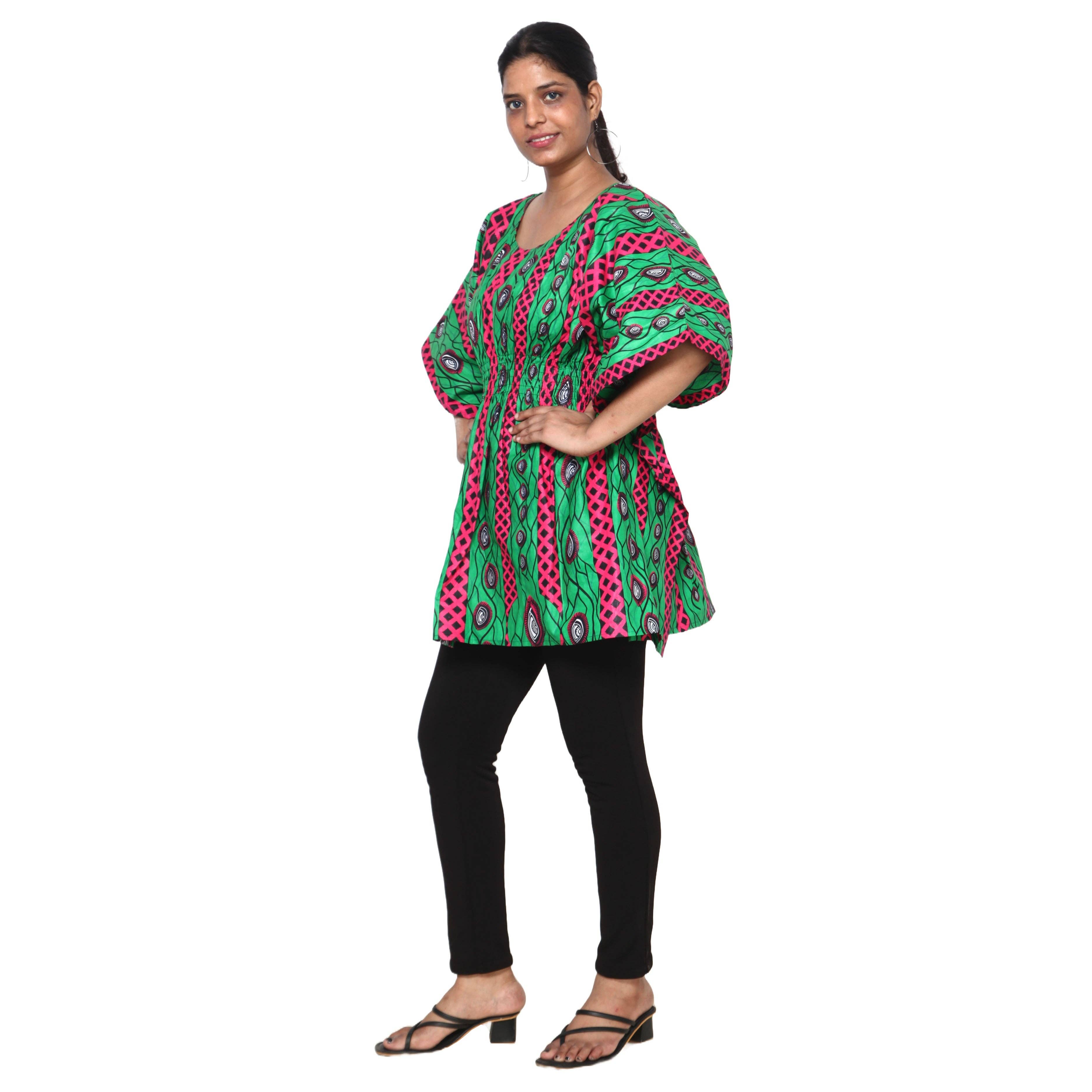African Stars - Wholesale Kaftan - Women's - Women's Half Kaftan With Elastic Waist -- FI-P1443