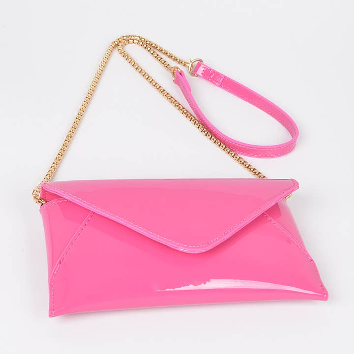 3AM BY H&D ACCESSORIES - Wholesale Clutch Bag - Women's - ENAMEL ENVELOPE CLUTCH