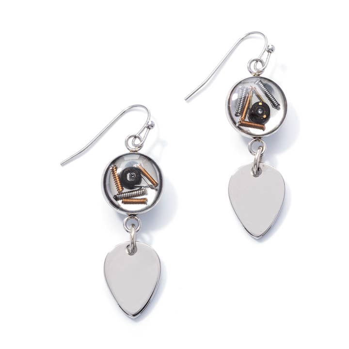 Guitar String Earrings: feat Pick for wholesale by Wear Your Music