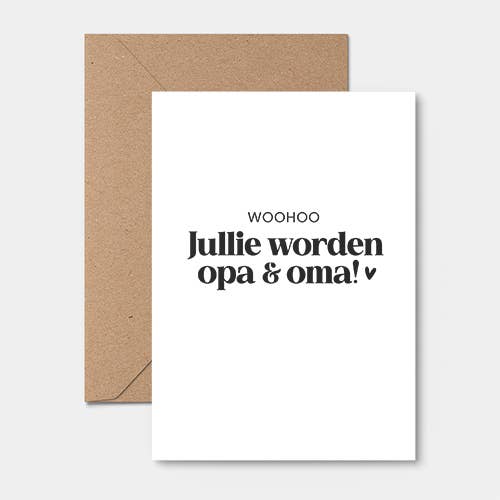 Liefz - Wholesale Baby Card - Card | Woohoo, you are going to be grandpa & grandma2