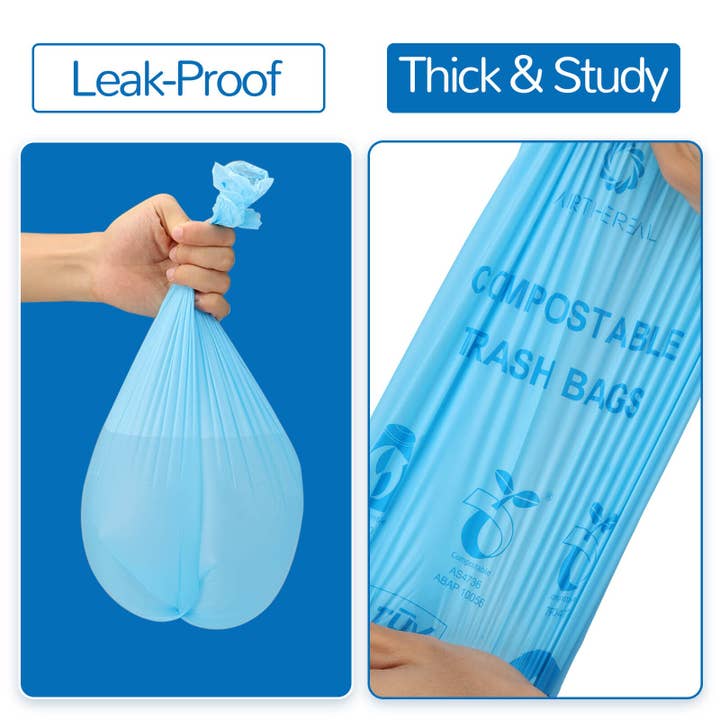 Airthereal - Wholesale Trashcan/Trash Bin - 1.6 Gallon Compostable Trash Bags3