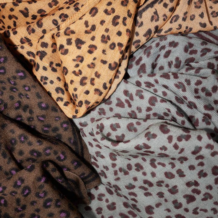 Gabrielle Paris - Wholesale Head Scarf - Women's - Leopard wool scarf9