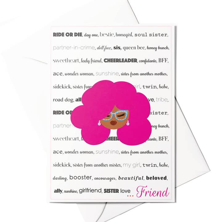 Sparkle Blu - Wholesale Friendship Card - Sisterhood Love Friendship Greeting Card