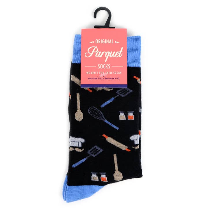 Selini New York - Wholesale Socks - Women's - Women's Chef Novelty Fun Socks - LNVS1904-BK 2