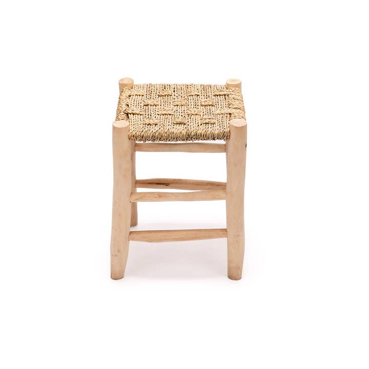 Marokkansk skammel, skammel af naturligt træ for engroshandel hos ZocoChic