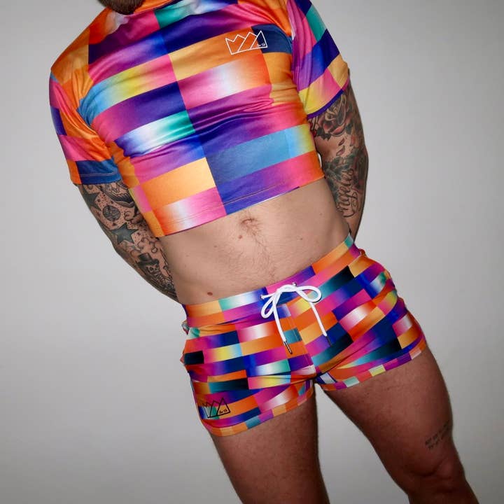 CTS PRIDE PRISM- CROP for wholesale by Chris Turk Swim