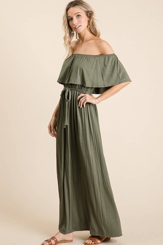 lovely melody - Wholesale Dress - Women's - LMD5025-Rayon Jersey Off the Shoulder Maxi Dress7