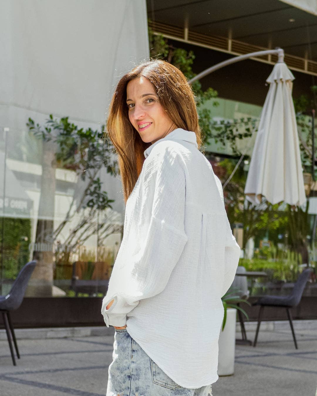 hutch&putch - Wholesale Blouse - Women's - Oversized Muslin Blouse "Maja"16