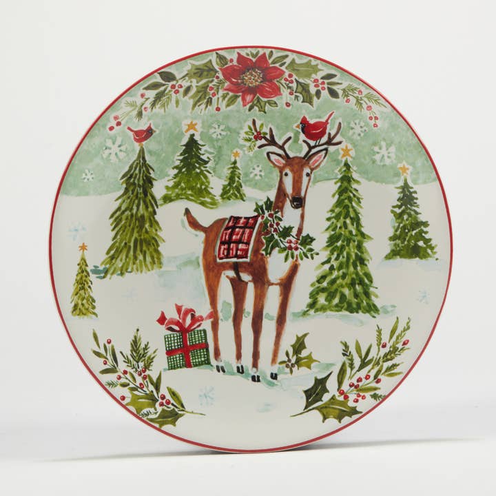 Certified International - Wholesale Dinner Plate - Joy of Christmas Dessert Plate 9in asst