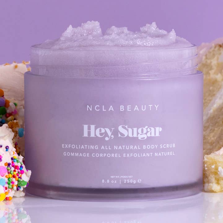 Hey, Sugar All Natural Body Scrub - Birthday Cake for wholesale by NCLA Beauty