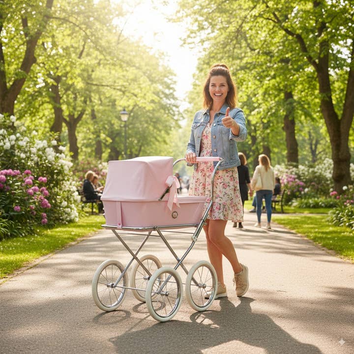 Maria & Jesus - Wholesale Doll Stroller - Kids - Sweet Car + Napa Bag - Customizable Color, Size, and with Your Name!13