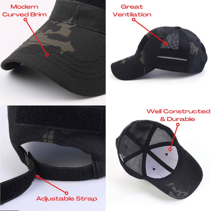 JupiterGear Home - Wholesale Trucker Hat - Unisex - Army-Style Outdoor Patch Hat with Adjustable Strap22