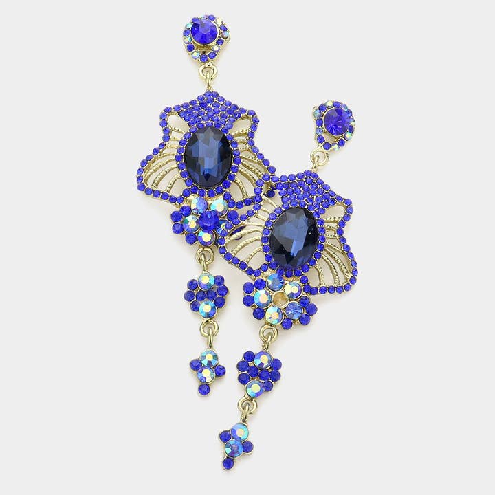 Marquise Stone Trim Dangle avondoorbellen voor wholesale door Sensibling Corp.