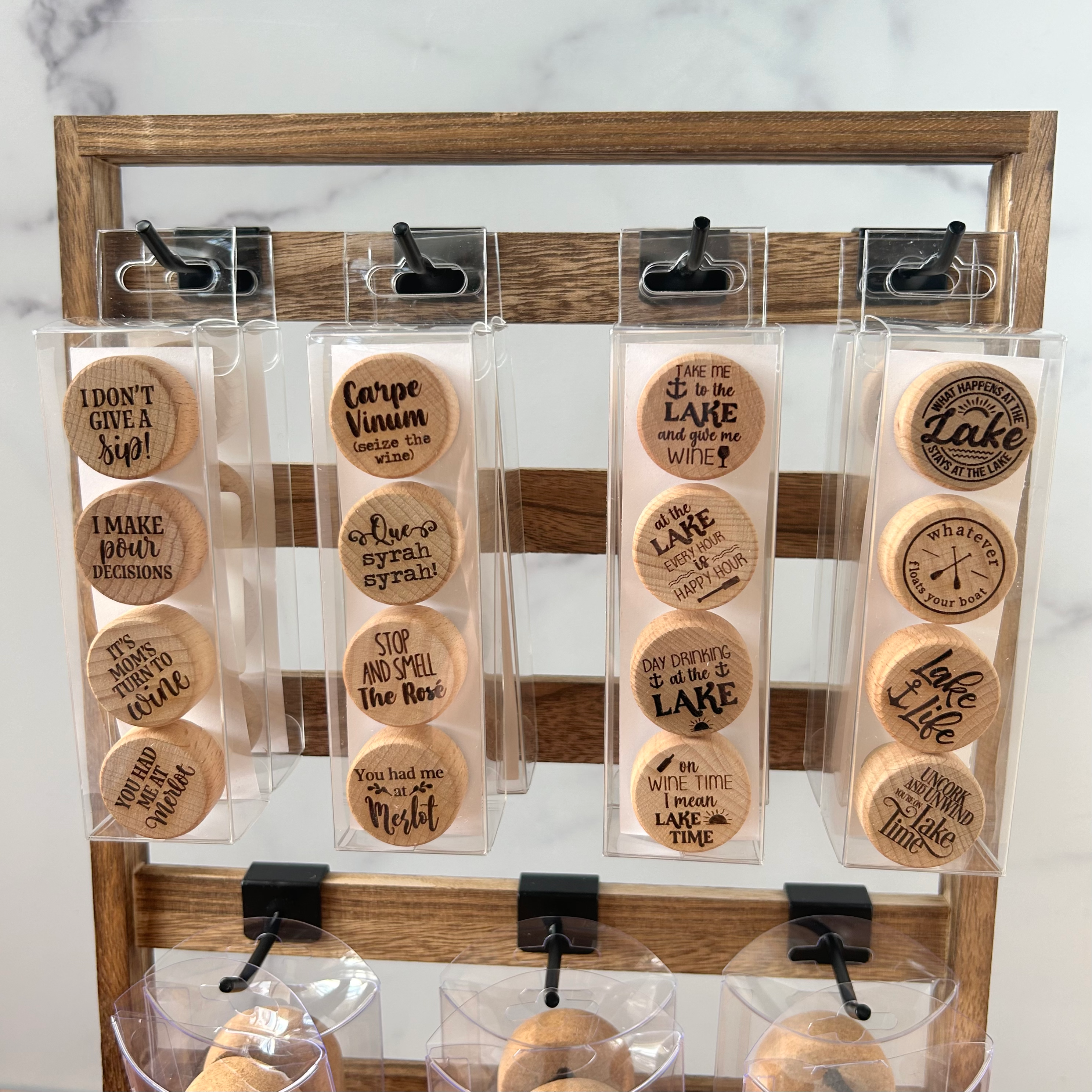 The Lillie Pad - Wholesale Wine Stopper - Engraved Funny Wine Bottle Stoppers - Pack of 4 Toppers8