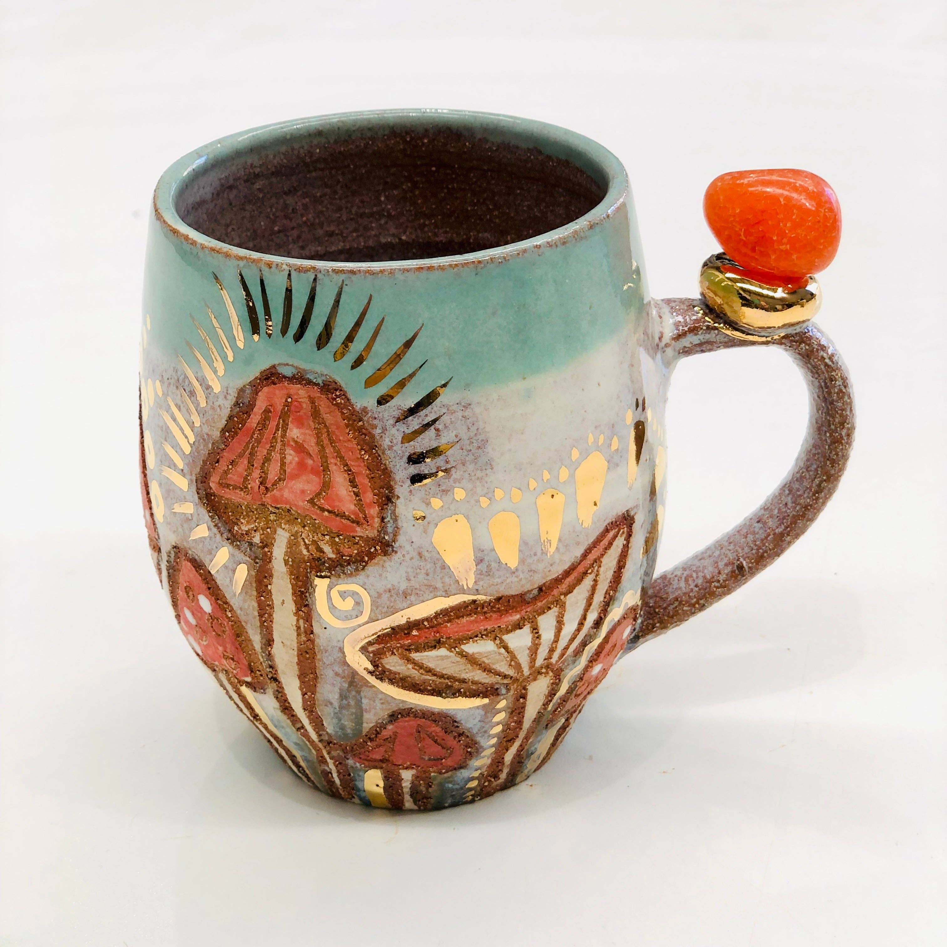 Carys Martin Ceramics - Wholesale Coffee Mug - Fairy Ring Crystal Cup with magic vibes8