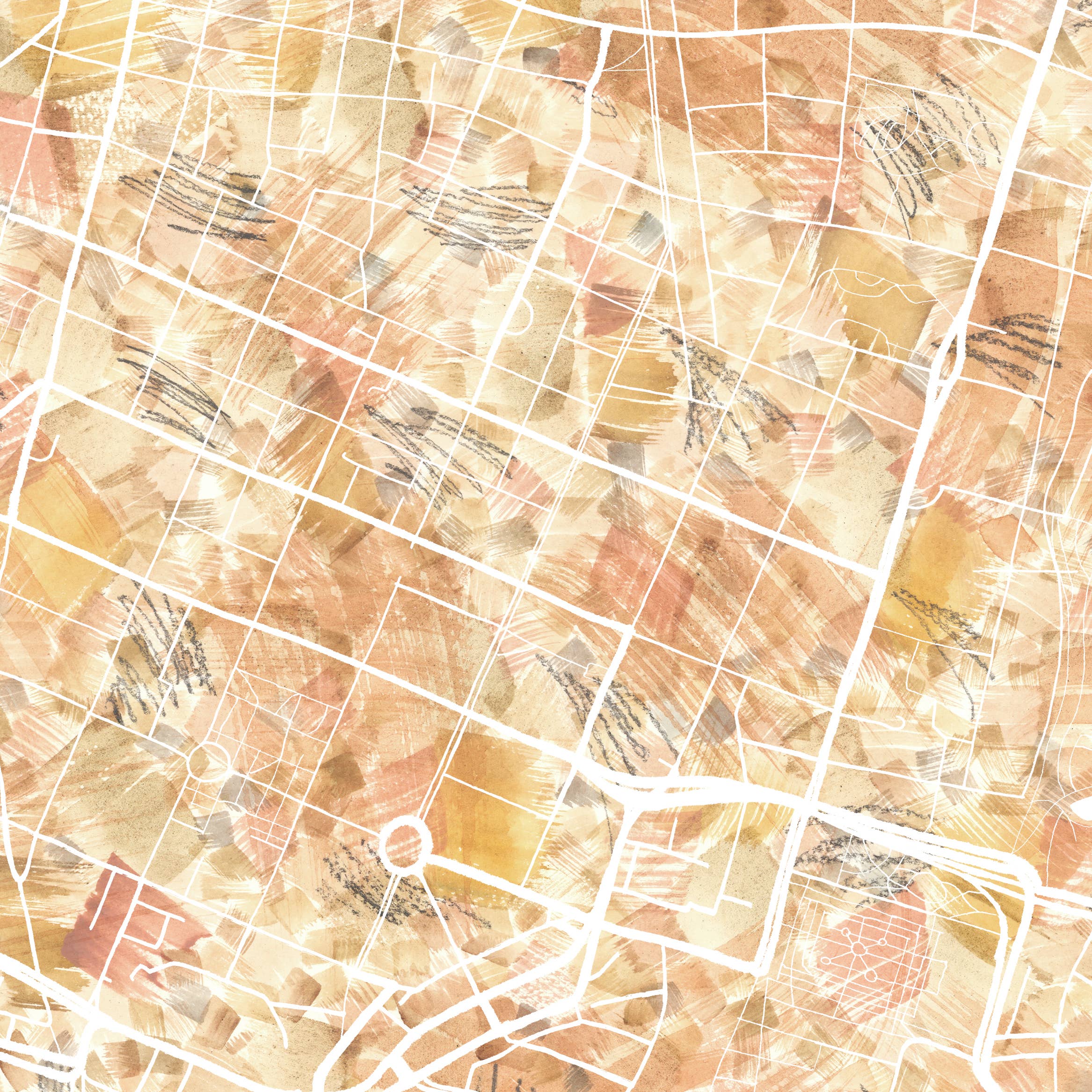 Turn-of-the-Centuries – wholesale Konsttryck – München Tyskland Målad karta - KONSTTRYCK3